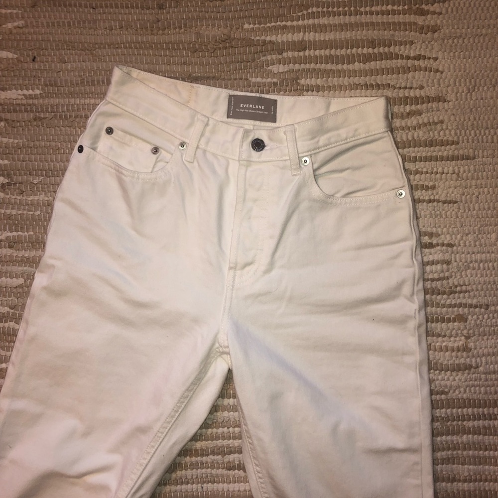 Everlane High rise cheeky straight jean 100%cotton